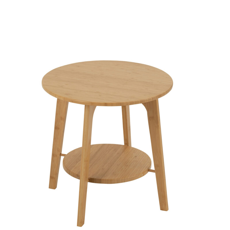 Beistelltisch Rund Bambus Klein