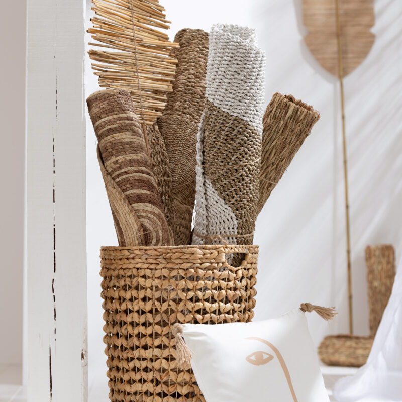 Teppich mit Quastenband aus Mais