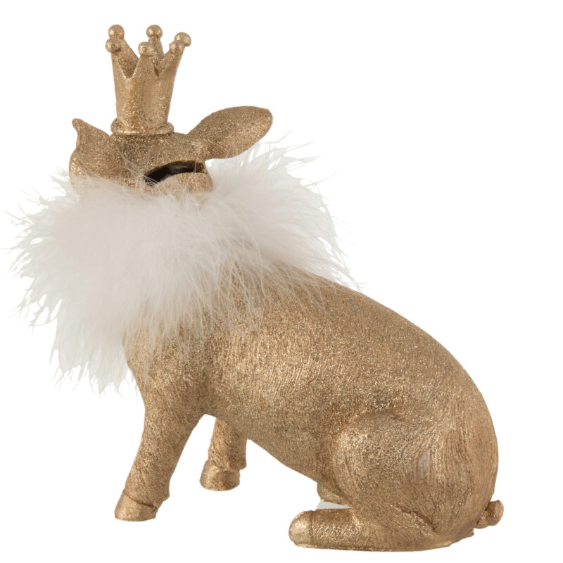 Schwein Krone Porz Gold Groß