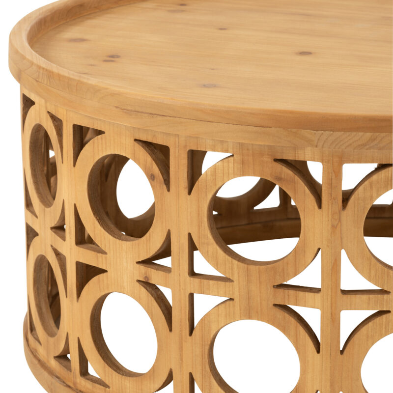 Couchtisch Schnitzerei Tanne Natur