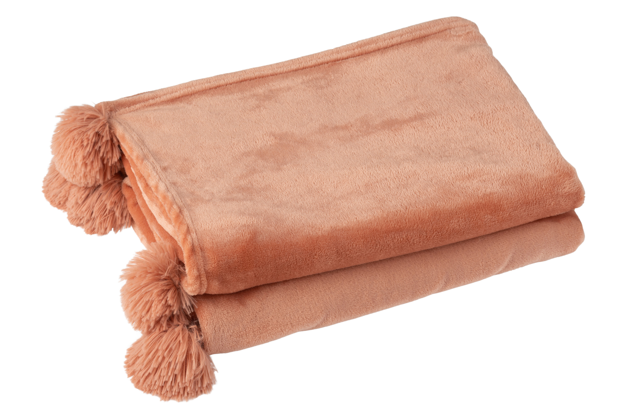 Karo Pompom Decke – Bild 2