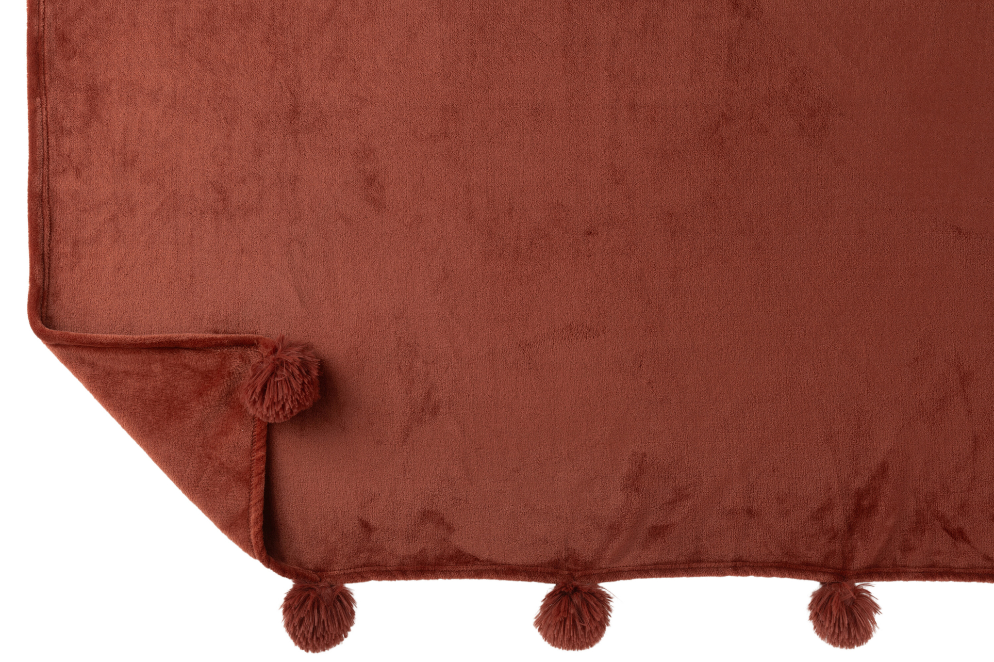 Karo Pompom Decke – Bild 3