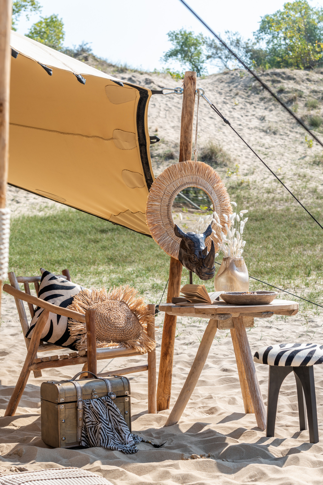 Kissen Zebra Leder – Bild 4