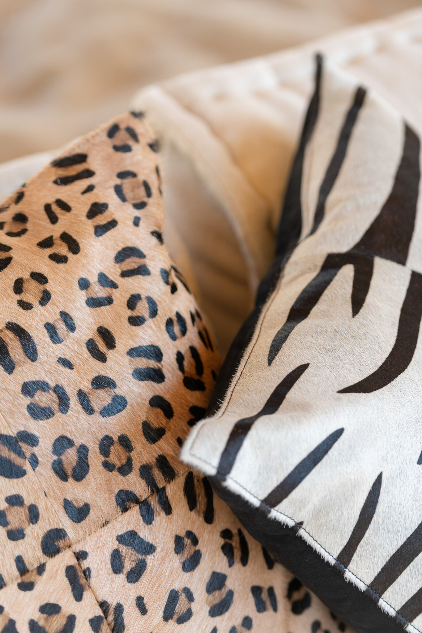 Kissen Zebra Leder – Bild 5