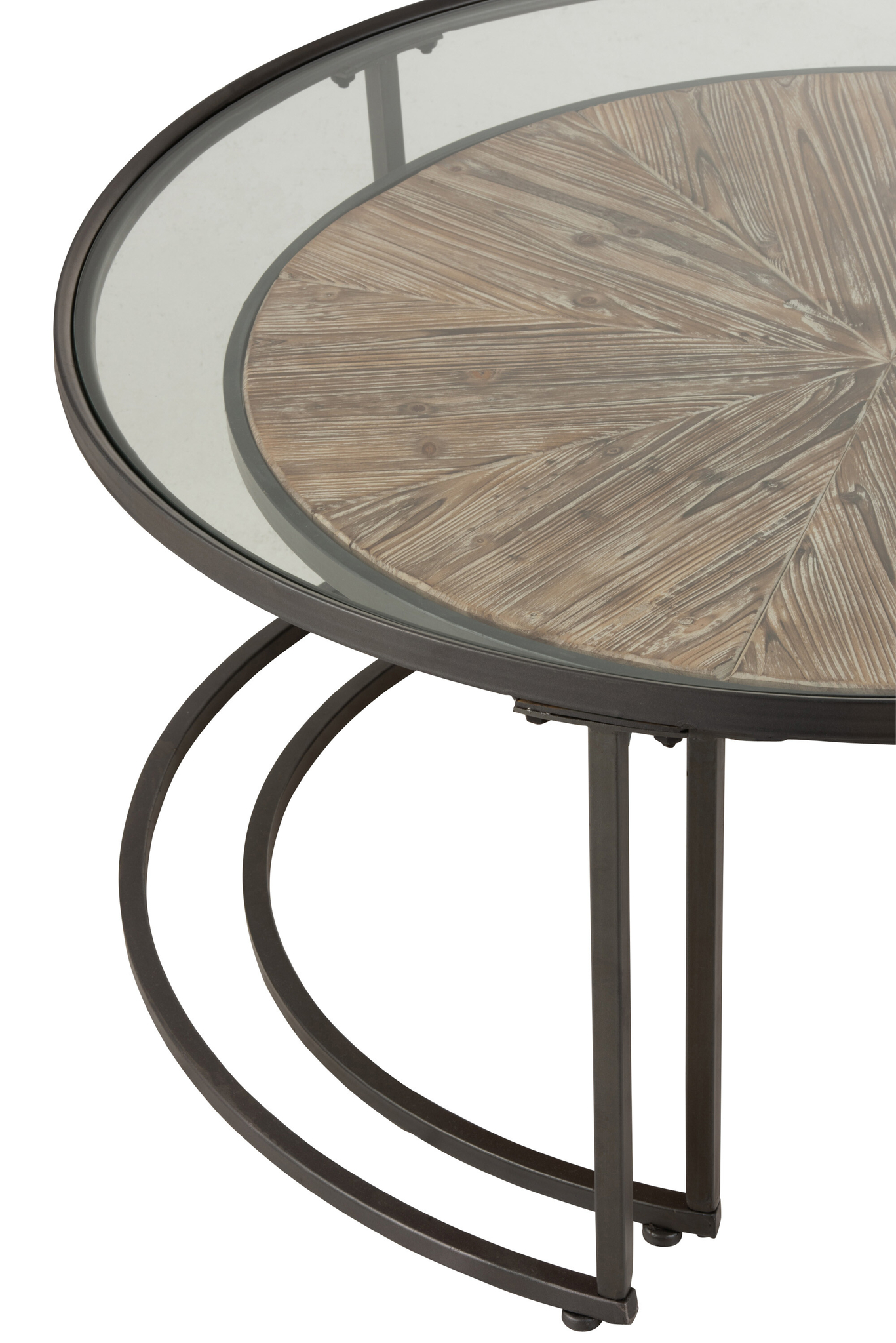 Set aus 2 runden Kaffeetischen – Bild 6